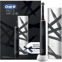 Oral-B Pro 3 3500 Elektrische Zahnbürste Schwarz – Reiseetui – 3 Modi