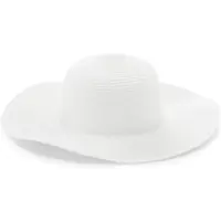 LASCANA Strohhut "Sonnenhut", Damen, weiß, Stroh, unifarben, Hüte Strohhut, Hut mit breiter Krempe, Sommerhut, Kopfbedeckung VEGAN