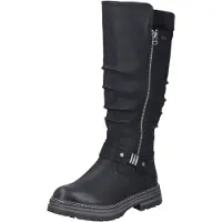 Rieker Stiefel bequem warm gefüttert in schwarz, Gr. 36
