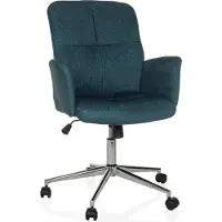 Hjh OFFICE Home Office Bürostuhl SOLAO 400 Schreibtischstuhl mit Armlehnen Stoff Drehstuhl
