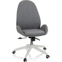 Hjh OFFICE Home Office Bürostuhl AVEA I Schreibtischstuhl mit Armlehnen Stoff Drehstuhl
