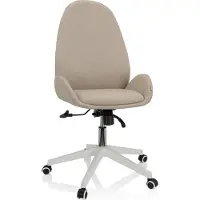 Hjh OFFICE Home Office Bürostuhl AVEA I Schreibtischstuhl mit Armlehnen Stoff Drehstuhl