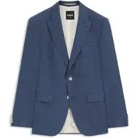 BOSS ONE Slim-Fit Sakko aus Wolle, Seide und Leinen Grösse 52