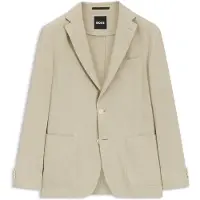 BOSS Slim-Fit Sakko aus waschbarem Tech-Leinen Grösse 50