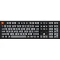 Keychron K10 Max QMK, Volle Größe (100%), Verkabelt & Kabellos, USB + RF Wireless + Bluetooth, Mechanischer Switch, RGB-LED, Schwarz