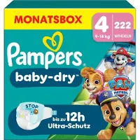 Pampers Baby Dry Gr.4 Maxi 9-14kg MonatsBox Paw Patrol