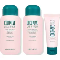 Coco & Eve Super Hydrating Shampoo, Conditioner and Mask Trio Routine