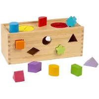 Bigjigs Wooden Mystery Box Formsortierer, 10-tlg.