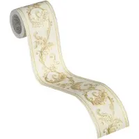 A.S. Création Bordüre "Only Borders" Barock gemustert ornamental glatt Designer Tapete Bordüre Glitzereffekt Borte Wohnzimmer Schlafzimmer