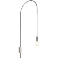 Zafferano - Filo Wandleuchte, 200° schwenkbar, lackiertes Metall, E27-Glühbirne max. 60 W enthalten, H 110 cm - Weiß