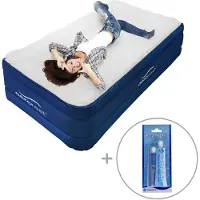 Aerorest Luftmatratze für 1 Person | 210 x 99 x 51 cm | Abnehmbare Auflage | Inklusive Reparaturset