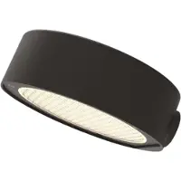 Zafferano SUPER O Wiederaufladbare und dimmbare schwarze LED-Wandleuchte