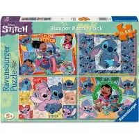 Ravensburger Kinderpuzzle 4x100 Teile - Disney Stitch - Aloha!