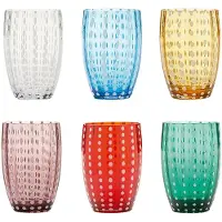 Zafferano 6er Set Gläser Tumbler PERLE