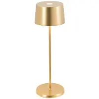 Zafferano Olivia Pro LED-Tischleuchte, Gelbgold, wiederaufladbar und dimmbar - 2200-2700-3000K, 9 Stunden bei maximaler Leistung