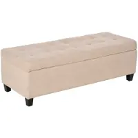 HOMCOM Sitzbank-125L x 49B x 41,5H cm-Beige | Gr.: onesize