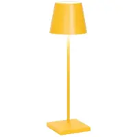 Zafferano - Poldina Pro Ocker, wiederaufladbare und dimmbare LED-Tischlampe - 2,2 W, 2200-2700-3000 K