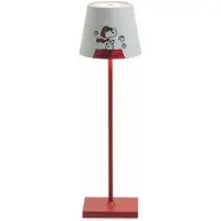 Zafferano Poldina Pro Peanuts LED-Tischleuchte Pilotenlampe, wiederaufladbar & dimmbar, bis 12 h, IP65 für Außen