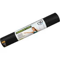 Fitness-Mad Yogamatte Warrior II 4mm schwarz 183cm x 61cm rutschfest