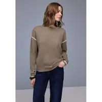 Street One Strickpullover mit Kontrastdetails