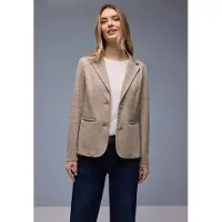 Street One Jackenblazer Rippstrick‑Look mit Reverskragen, mit Viskose