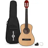 Gear4Music 1/2-Junior-Konzertgitarre von Natural – Paket
