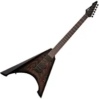 Gear4Music Harlem V E-Gitarre von Schwarz
