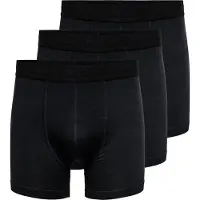 Only & Sons Boxershorts "ONSFITZ BAMBOO BOXER LOGO 3-PACK NOOS" Packung, 3 Stk.