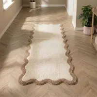 FRAAI Waschbarer Läufer - Hazy Beige Creme 80x200cm