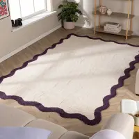 FRAAI Waschbarer Teppich - Hazy Lila Creme 120x170cm