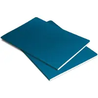 Sigel 2 Notizhefte Linescape DIN A5 kariert, mittelblau, neon-grün Softcover 68 Seiten