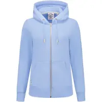 Superdry für Damen. W2012672A Sudadera Essential Logo Ziphood HB blau (S), Lässig, Baumwolle