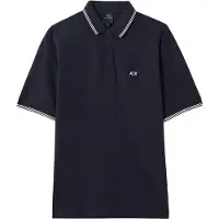 Armani Exchange für Herren. XM001287AF17321UB101 Polo Piqué marineblau (XXL), Lässig, Baumwolle, Klassisch, Kurzarm