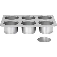 Patisse Käsekuchenform Mini 8 cm Stahl silber