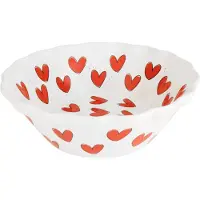 Blond Amsterdam Schale Valentinstag Rote Herzen in Rot - 23,5cm | Gr.: onesize