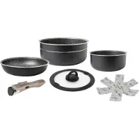 Brunner Pirate Spacemaster Ø 22 Kochset 5-teilig mit 2 Töpfen und 1 Pfanne