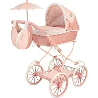 Decuevas Faltbarer Puppenwagen Mit Regenschirm Und Handtasche Bis Zu 48 Cm