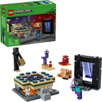 LEGO Minecraft Reise durch Nether und Endportal - Kinder Spielzeug mit Helden, Enderman und Baby Hoglin Figuren - Set mit Minecraft Figur - Gamer Geschenk für Jungen und Mädchen ab 7 Jahren - 21584