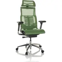 Hjh OFFICE High End Bürostuhl POFIT GEN2 Ergonomischer Schreibtischstuhl mit Armlehnen Netzstoff Grün Drehstuhl für Büro, Zuhause