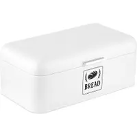Relaxdays Retro Brotkasten mit Deckel & Griff