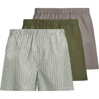 Jack & Jones JACK&JONES Herren Web-Boxershorts, 3er Pack - JACMILANO WOVEN BOXERS 3 PACK , Baumwolle