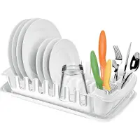 Tescoma Abtropfgestell mit Auffangschale CLEAN KIT, weiss
