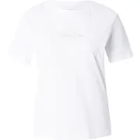 Calvin Klein Ss Clasic Monologo Tee Bright White Größe: XL | Hemden Outlet | Damen | Weiß