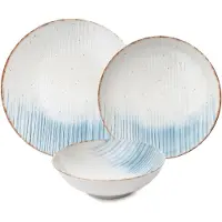 Hermia Concept , GBSATN24Y4R319314, Essservices, Tafelservice (24 Teile), Mehrfarbig, Porzellan, 25 x 25 x 2 cm