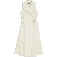BOSS Wickelkleid aus Stretch-Baumwolle mit verstellbarem Gürtel Grösse 38