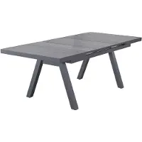 Outdoor Ausziehtisch KERAMO BHT 160x76x100 cm grau