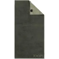 JOOP! Handtuch - J! Joop! Contour, Doubleface, Wendetuch, Walkfrottier, Baumwolle Oliv / 50x100cm