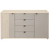 Harper Kommode ILMINSTER BHT 149x84x38 cm grau Sideboard Bürokommode
