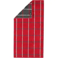 Cawö Handtuch Noblesse Square Karo Red (3er Set)