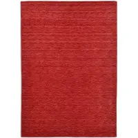 Theko Handweber Phalguna , rot , Wolle , Maße (cm): B: 60 H: 1